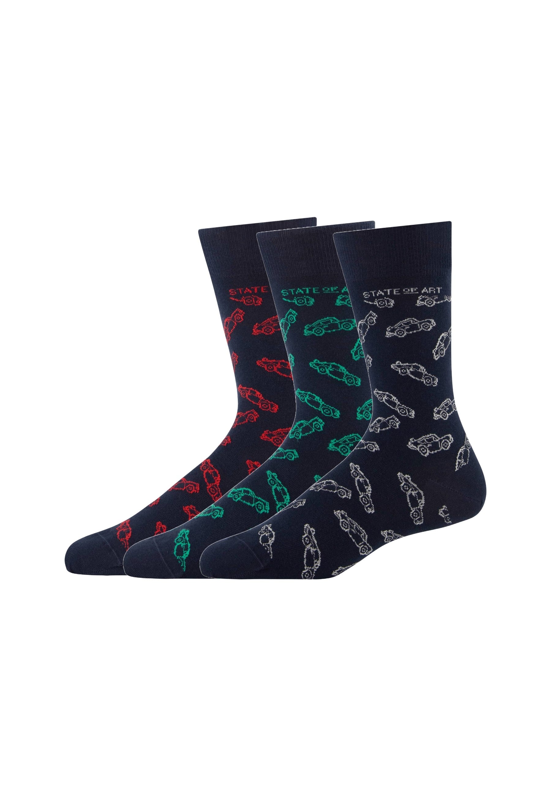 Lot de 3 paires de chaussettes assorties