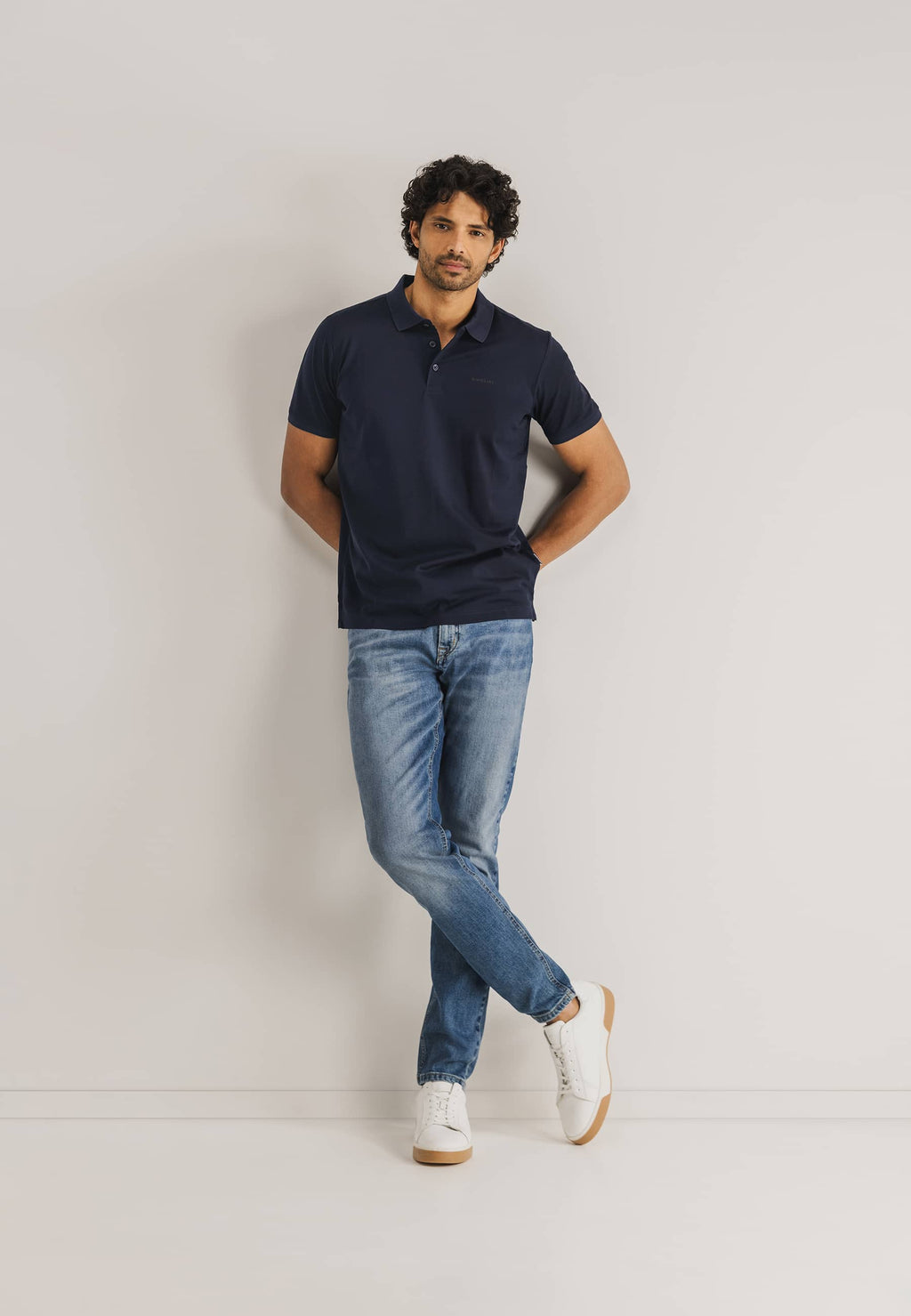 Polo ESSENTIALS en coton mercerisé