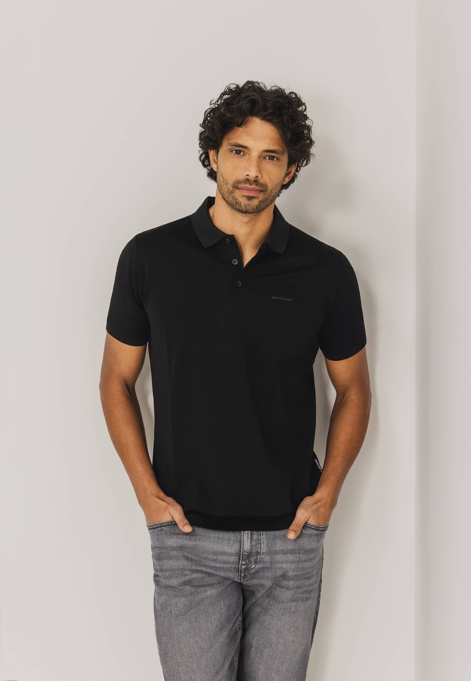 Polo ESSENTIALS en coton mercerisé