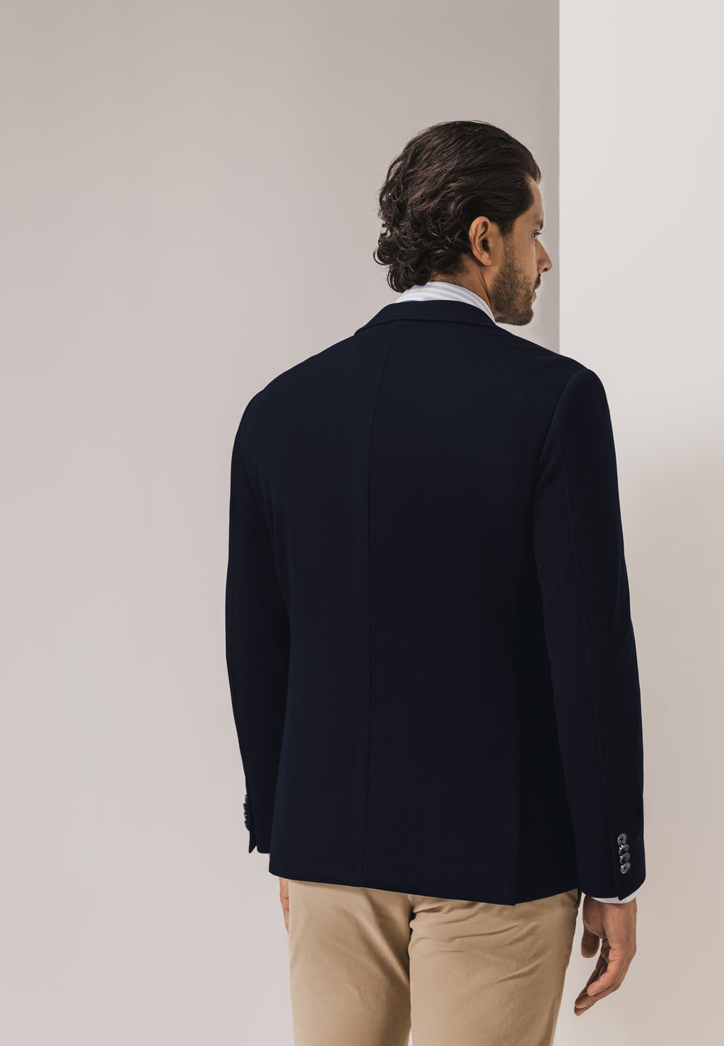 ESSENTIALS blazer van een polyestermix