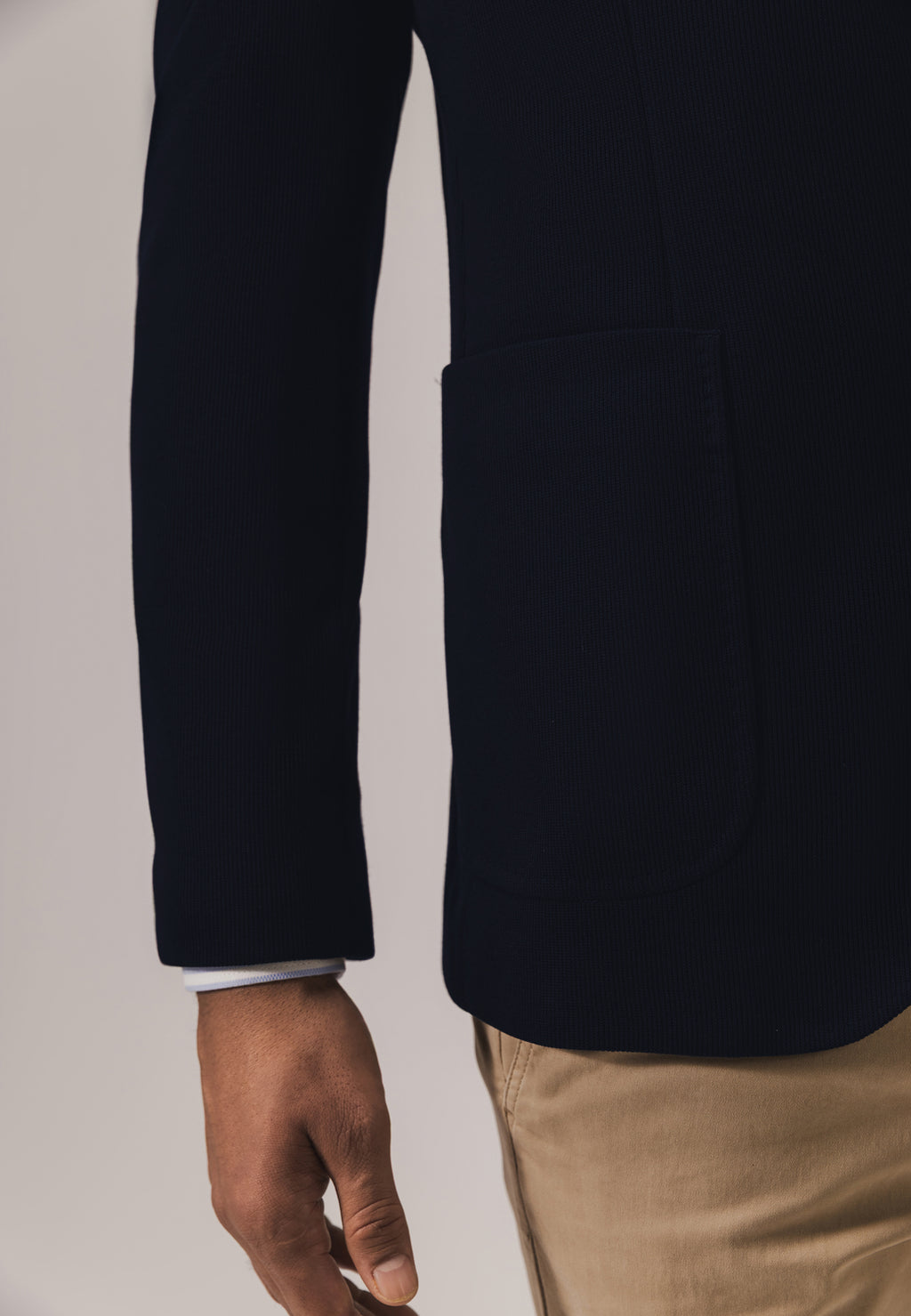 ESSENTIALS blazer van een polyestermix
