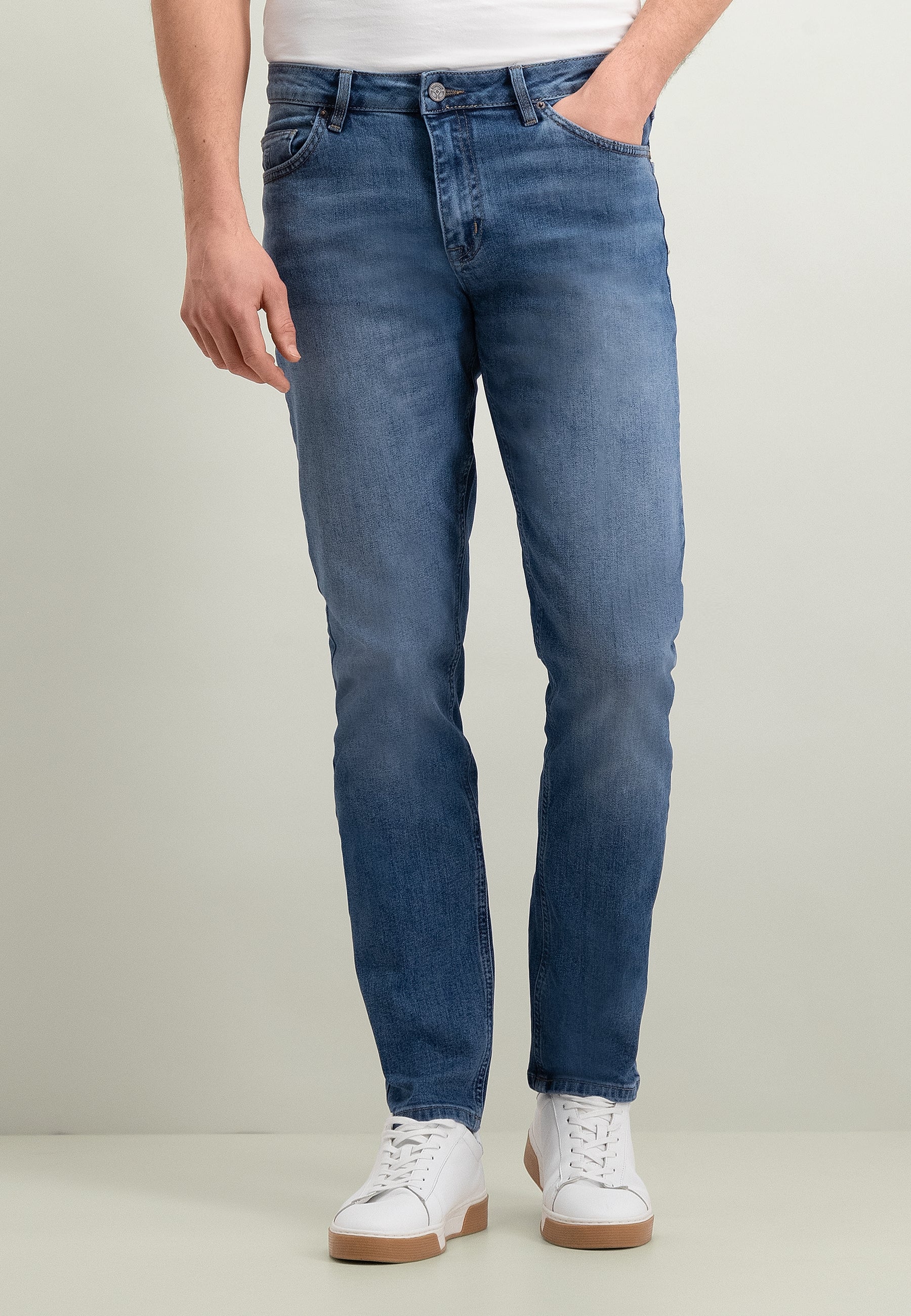 Jean 5 poches RACER coupe classique en denim stretch
