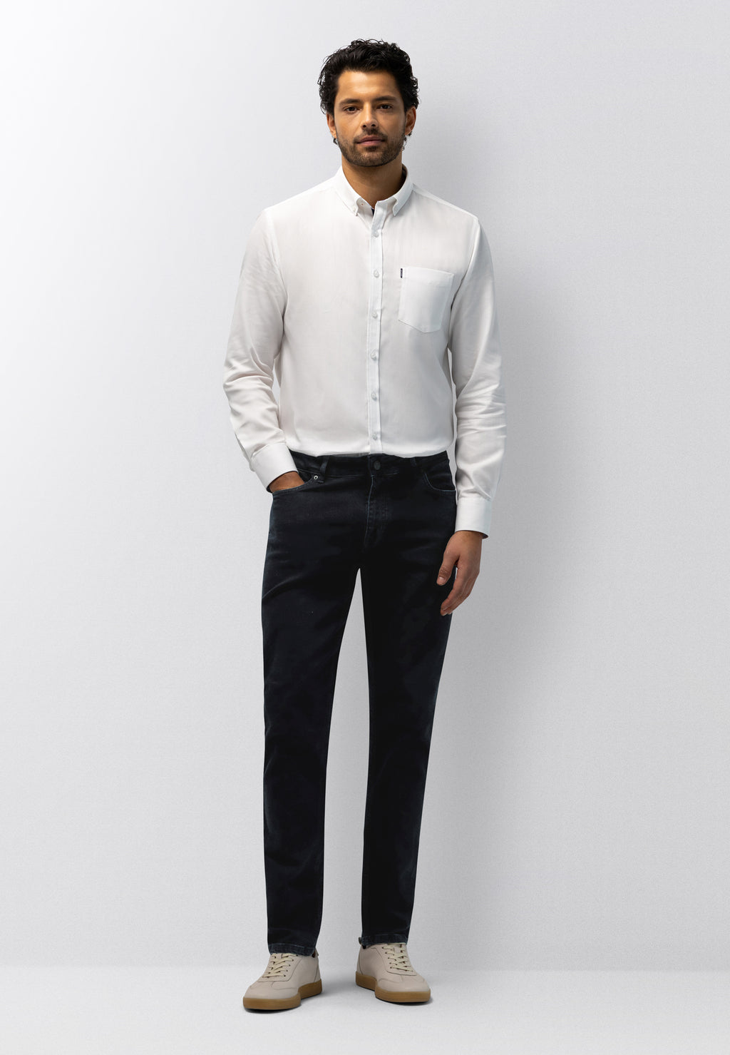 Jean 5 poches DRIVER coupe fuselée en denim stretch