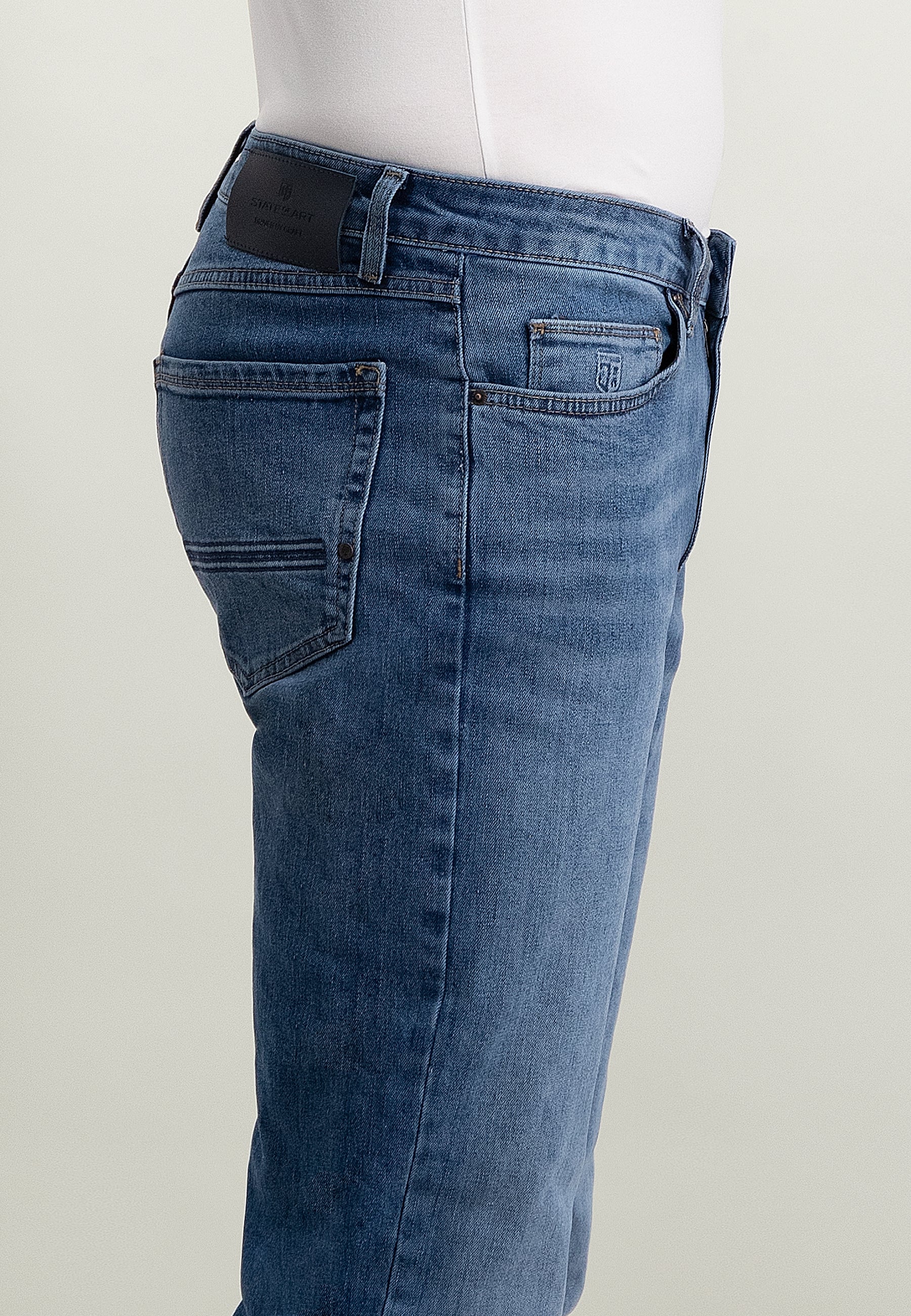 Jean 5 poches DRIVER coupe fuselée en denim stretch