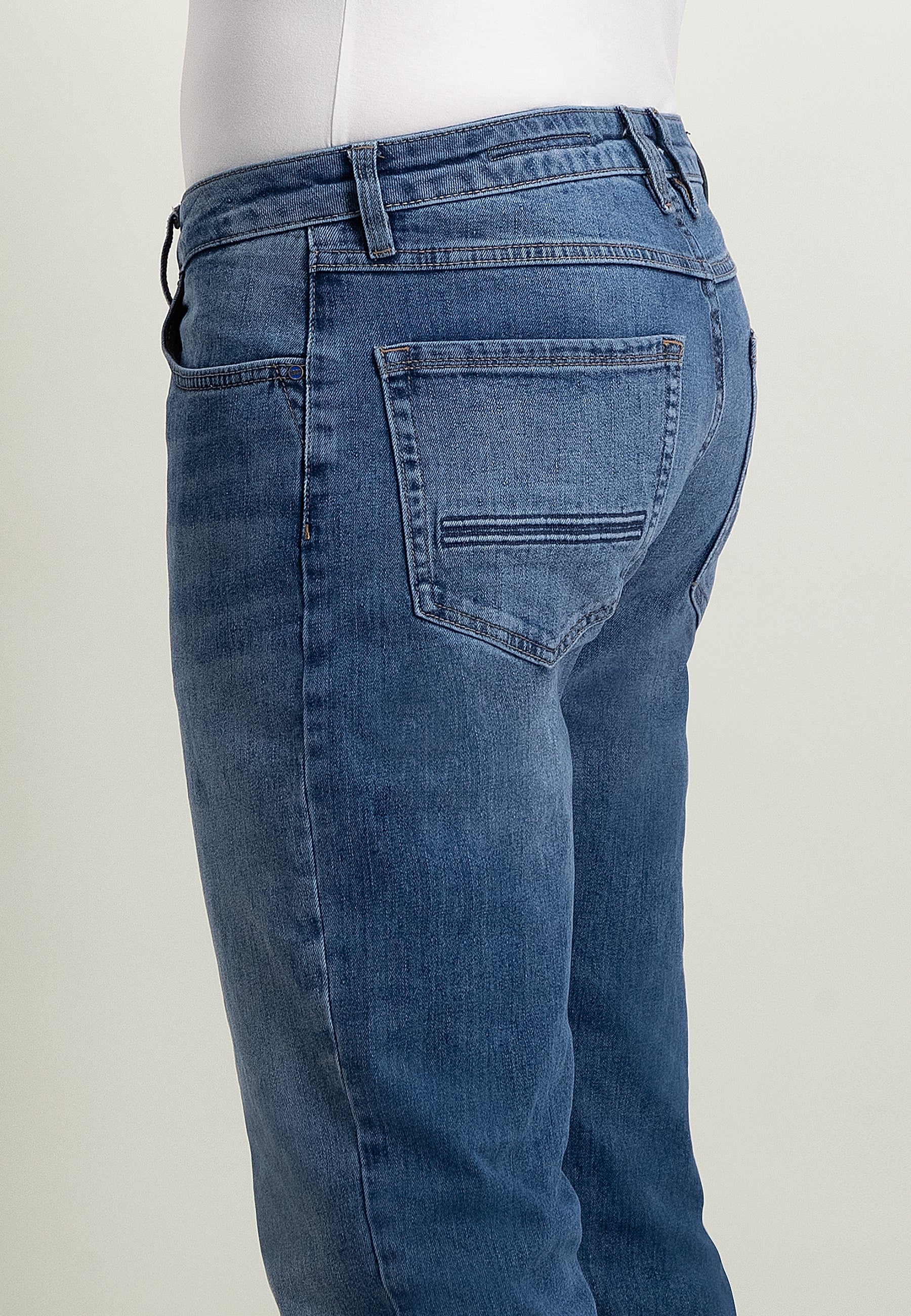 Jean 5 poches DRIVER coupe fuselée en denim stretch