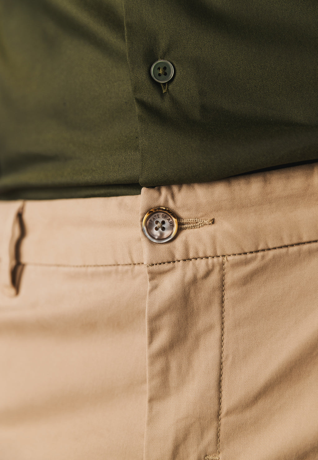 NAVIGATOR twill chino in stretchstof