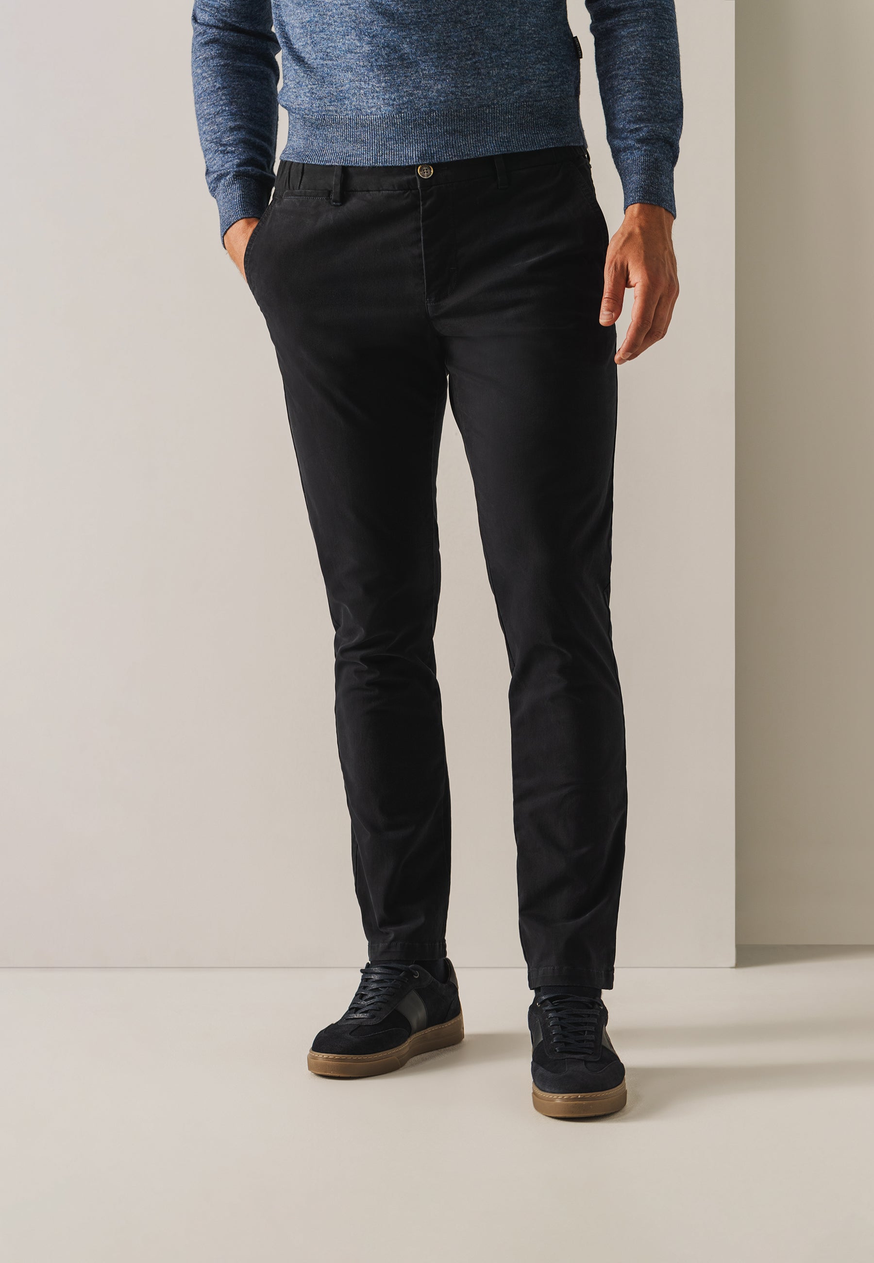 Chino stretch NAVIGATOR en tissu sergé