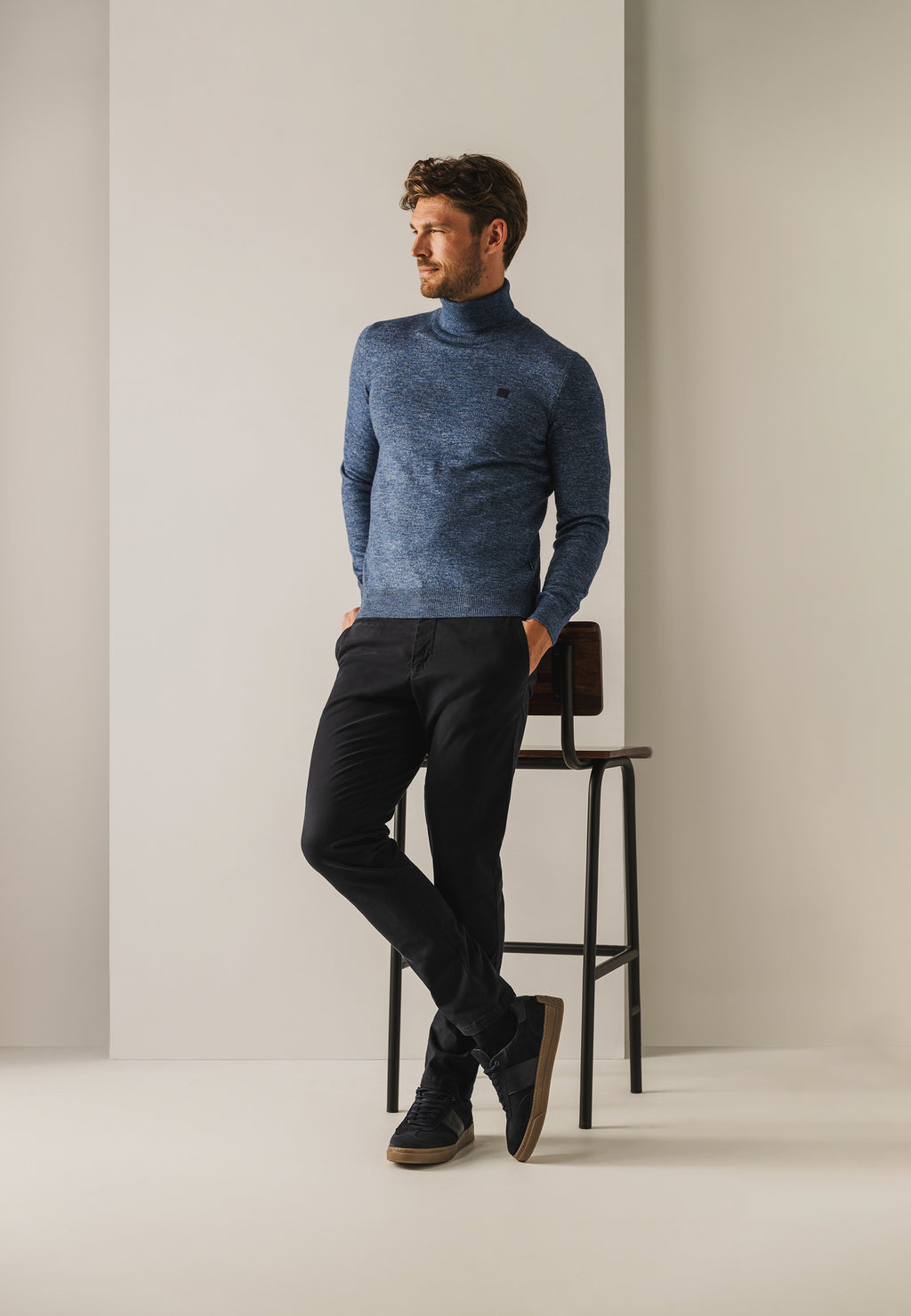 Chino stretch NAVIGATOR en tissu sergé