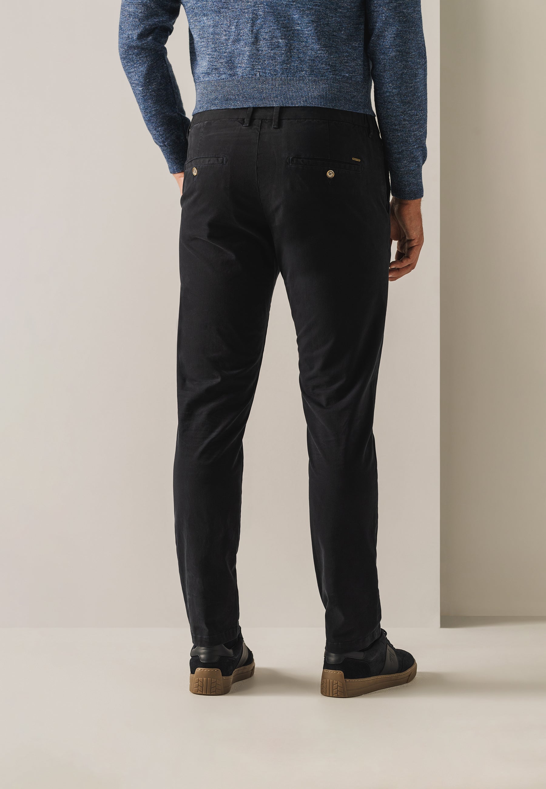 Chino stretch NAVIGATOR en tissu sergé