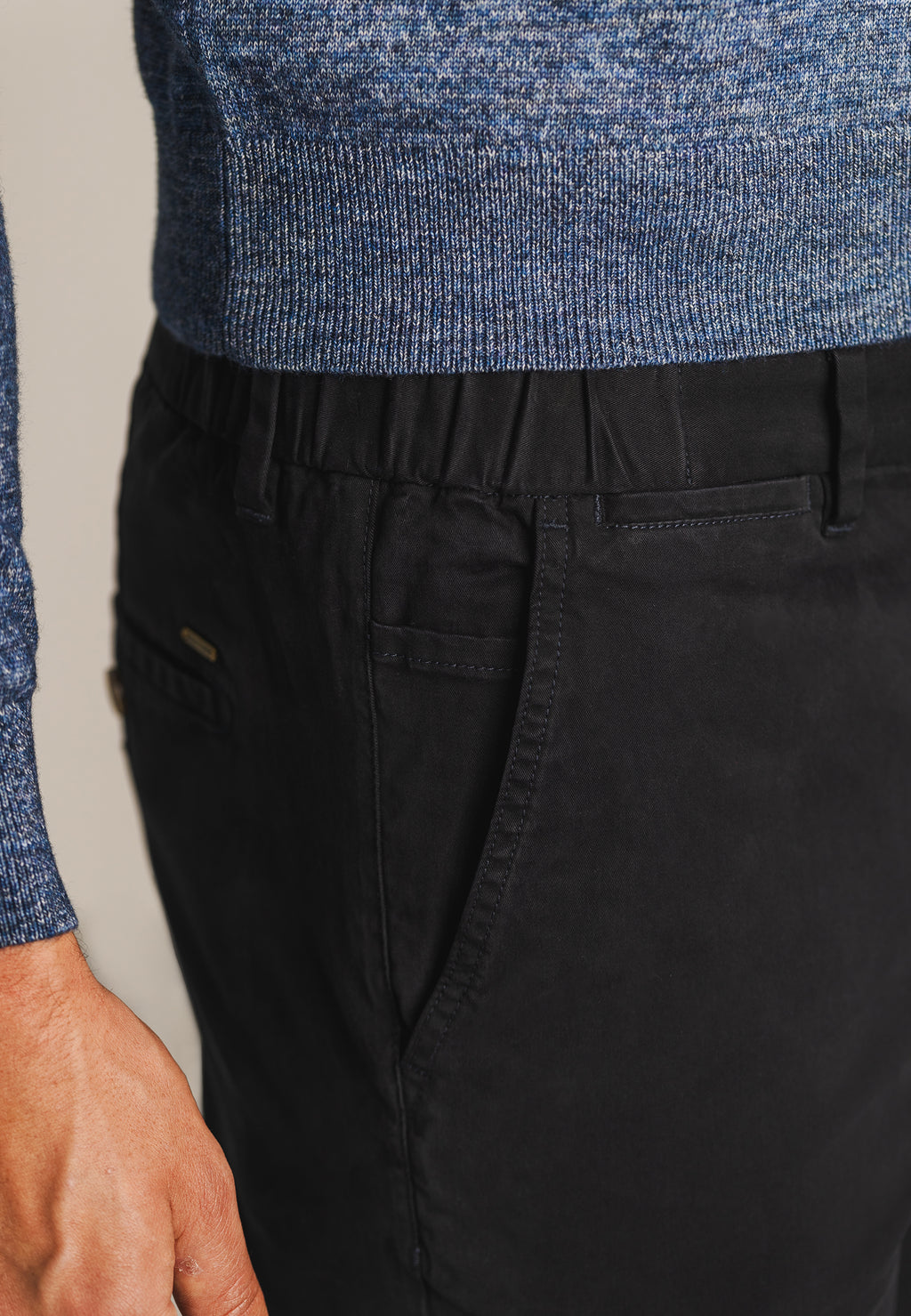 Chino stretch NAVIGATOR en tissu sergé