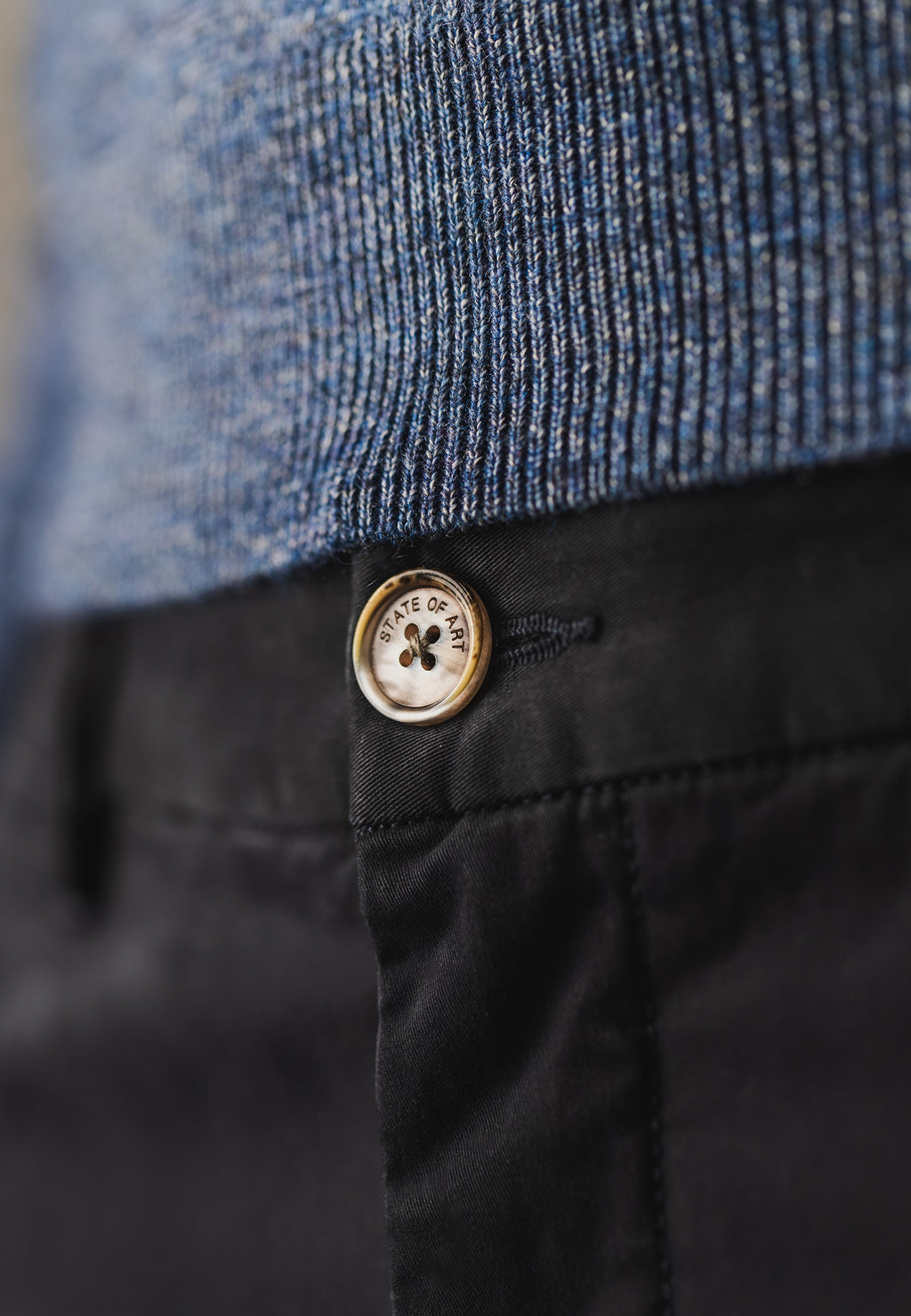 Chino stretch NAVIGATOR en tissu sergé