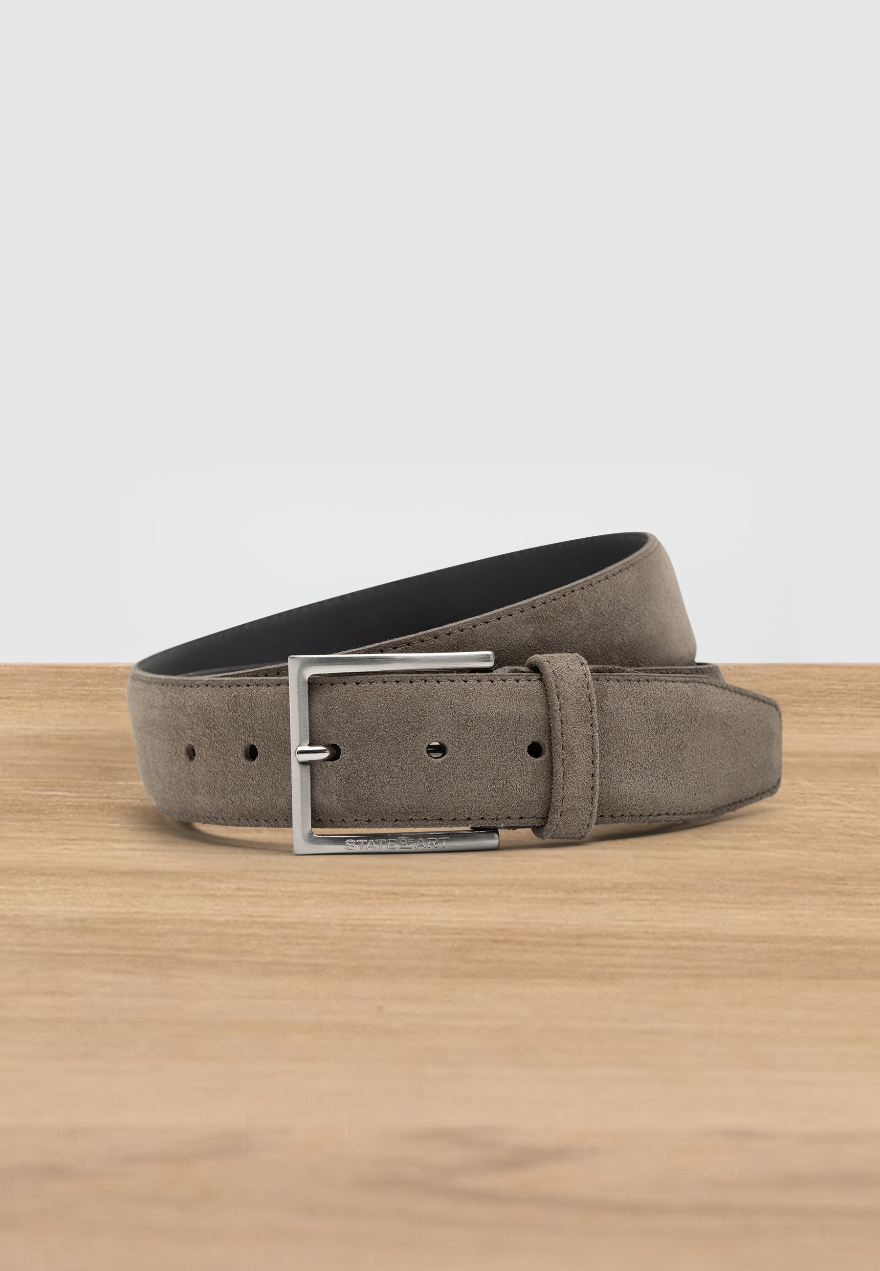 ESSENTIALS riem van suède, 40 mm breed