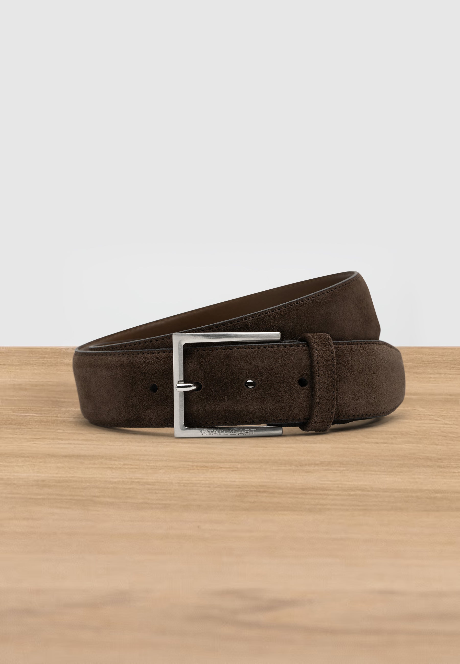 ESSENTIALS riem van suède, 40 mm breed