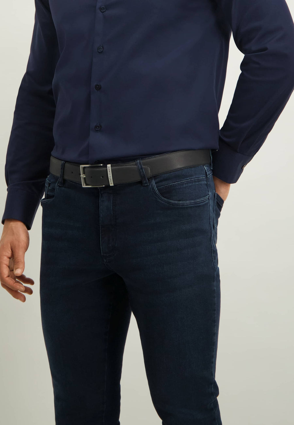 Ceinture ESSENTIALS en cuir ranger