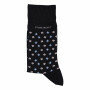 Bedrukte-sokken-met-elastan---donkerblauw/mintblauw
