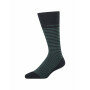 Gestreepte-sokken-van-een-katoenmix---donkerblauw/donkergroen