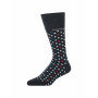 Jacquard-sokken-met-een-ruitpatroon---donkerblauw/rood