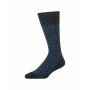 Jacquard-sokken-met-een-stippenpatroon---donkerblauw/kobalt