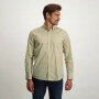 Biologisch-katoenen-overhemd---zwavelgeel/wit