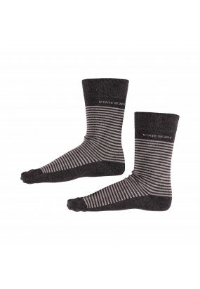 Gestreepte-sokken---donkerantraciet/zilvergrijs