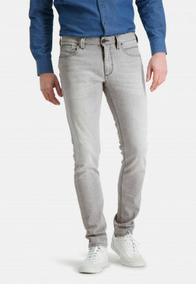 5-Pocket-jean-stretch---gris-argenté-monochrome