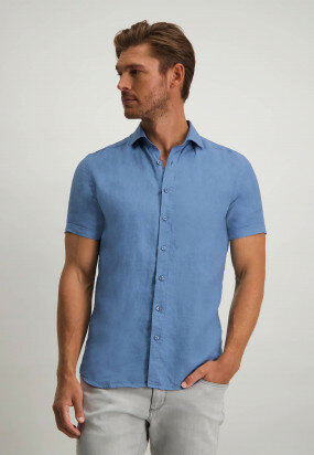 Overhemd-van-100%-linnen---grijsblauw-uni
