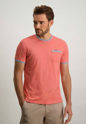 T-shirt-col-rond-avec-coton-BCI---corail-uni