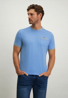 T-shirt-col-rond-avec-coton-BCI---bleu-uni