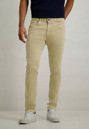 Pantalon-stretch-avec-modern-fit---beige-uni