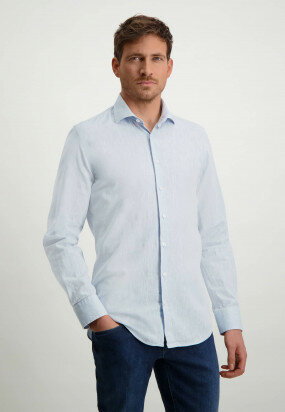 Modern-Classics-chemise-en-mélange-de-lin---bleu-claire-uni