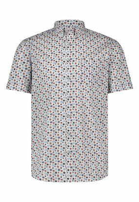 Poplin-overhemd-met-korte-mouwen