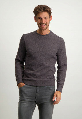 Modern-Classics-sweatshirt-met-R-hals---donker-lavendel-uni