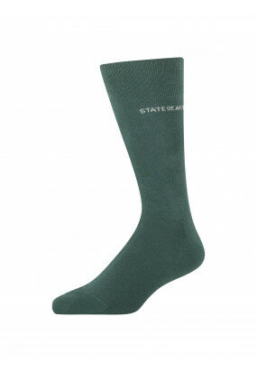 Effen-sokken-van-een-katoenmix---donkergroen-uni