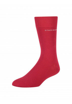 Effen-sokken-van-een-katoenmix---rood-uni