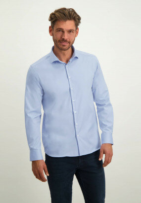 ESSENTIALS-non-iron-overhemd---middenblauw-uni