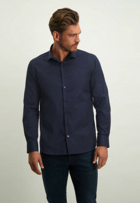 ESSENTIALS-non-iron-overhemd---donkerblauw-uni