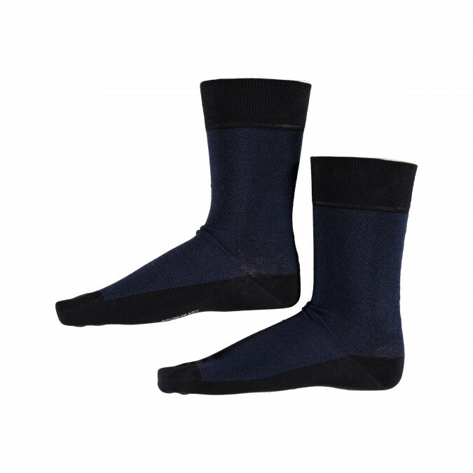 Gestreepte-sokken---donkerblauw/kobalt