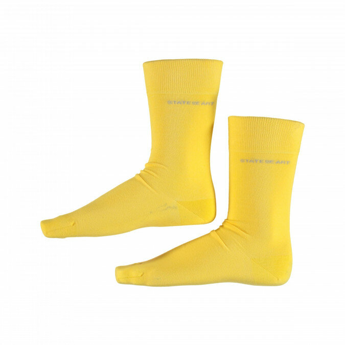 Uni-sokken---goud-geel-uni